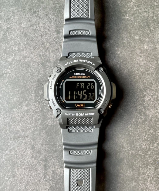 Часы наручные Casio W-219H-8B спортивные illuminator - изображение 2