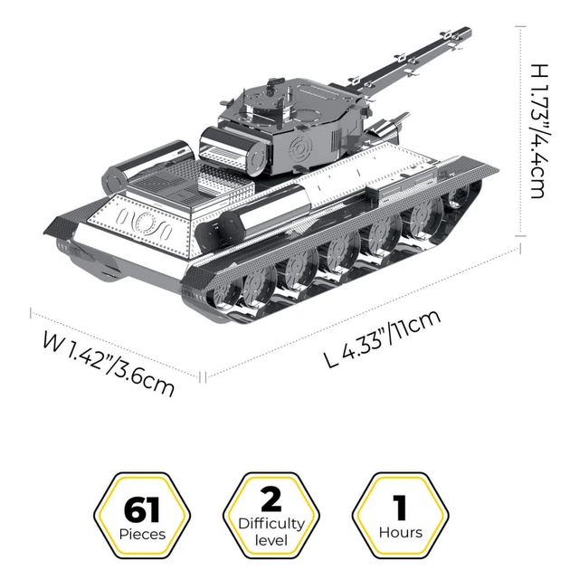 Конструктор Metal Time коллекционная модель T-34/85 (MT071) - изображение 2