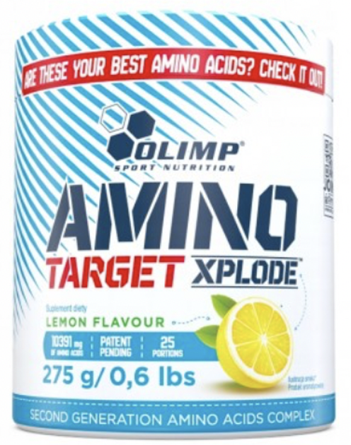 Амінокислоти Olimp Amino Target Xplode 275 г Лимон (5901330082368) - зображення 1