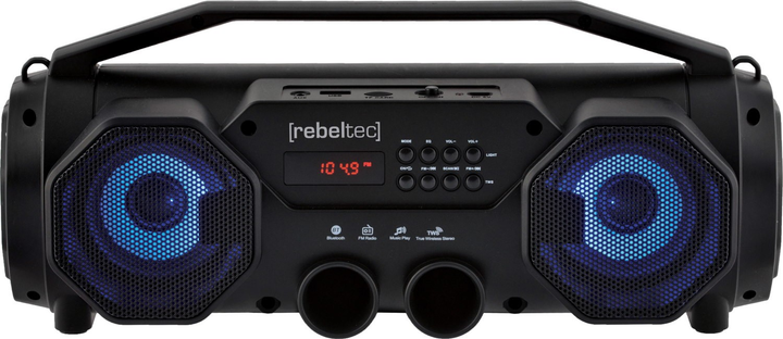 Głośnik przenośny Rebeltec SoundBox 340 Black (RBLGLO00044) - obraz 2