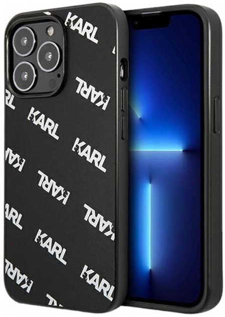 Панель CG Mobile Karl Lagerfeld Allover для Apple iPhone 13/13 Pro Black (3666339049706) - зображення 1