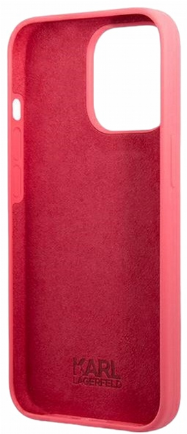 Панель CG Mobile Karl Lagerfeld Silicone Plaque для Apple iPhone 13/13 Pro Fuchsia (3666339048822) - зображення 2