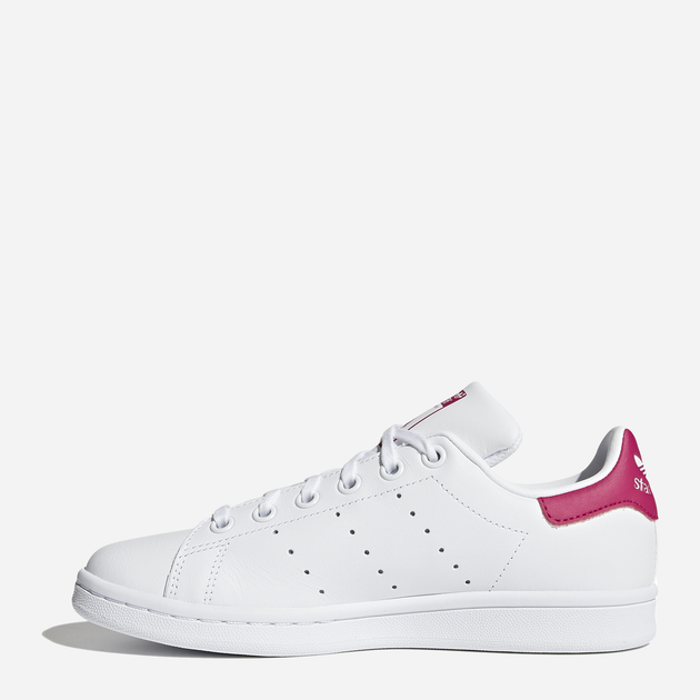 Sneakersy dziecięce dla dziewczynki adidas Originals Stan Smith J B32703 38 (5UK) Białe z bordowym (4054714105199) - obraz 4