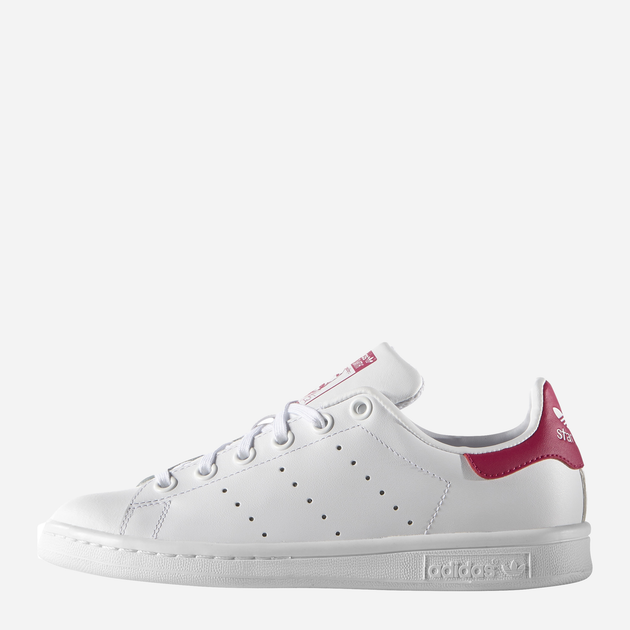 Sneakersy dziecięce dla dziewczynki adidas Originals Stan Smith J B32703 38 (5UK) Białe z bordowym (4054714105199) - obraz 7