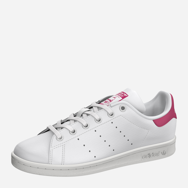 Sneakersy dziecięce dla dziewczynki adidas Originals Stan Smith J B32703 38 (5UK) Białe z bordowym (4054714105199) - obraz 8