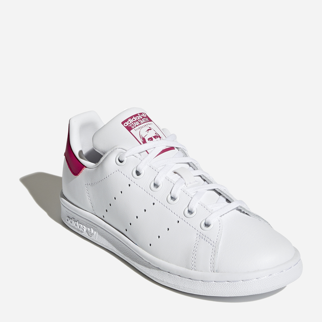 Tenisówki dziecięce dla dziewczynki Adidas Stan Smith J B32703 38 (UK 5.5) Białe (4054714105175) - obraz 2