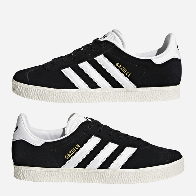 Sneakersy dziecięce dla dziewczynki adidas Originals Gazelle J BB2502 35.5 (3.5UK) Czarne (4057284000000) - obraz 4