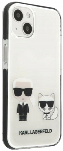 Etui CG Mobile Karl Lagerfeld Karl&Choupette do Apple iPhone 13 Bialy (3666339048617) - obraz 2