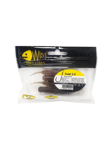 Приманка Wist силіконова Twist Boost 3.5 inch 4шт 9 (00-00005398) - зображення 2