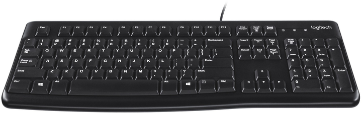 Клавіатура дротова Logitech K120 for business USB DEU Black (920-002516) - зображення 1
