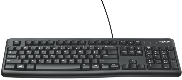 Клавіатура дротова Logitech K120 for business USB DEU Black (920-002516) - зображення 2