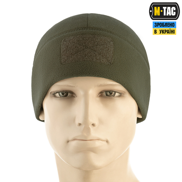 Шапка M-Tac Watch Cap Elite фліс 320г/м2 з липучкою Dark Olive L (00-00013483) - зображення 2