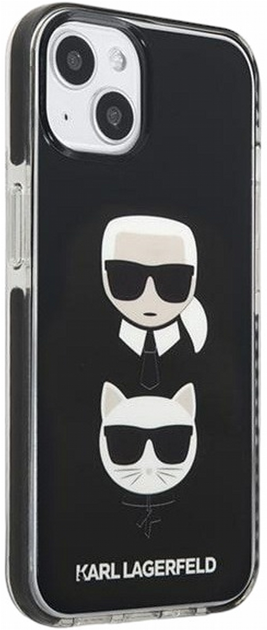 Etui CG Mobile Karl Lagerfeld Karl&Choupette Head do Apple iPhone 13 mini Czarny (3666339048648) - obraz 3