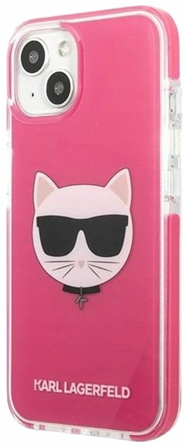 Панель CG Mobile Karl Lagerfeld Choupette Head для Apple iPhone 13 mini Fuschia (3666339048525) - зображення 2