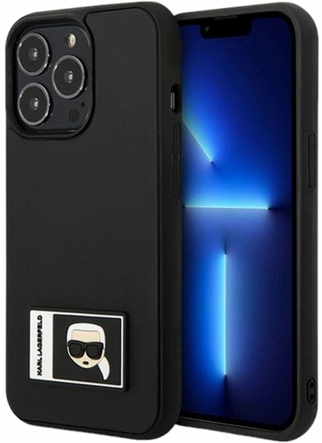 Панель CG Mobile Karl Lagerfeld Ikonik Patch для Apple iPhone 13 Pro Max Black (3666339031299) - зображення 1