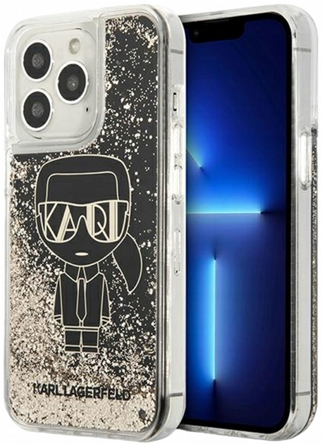 Панель CG Mobile Karl Lagerfeld Liquid Glitter Gatsby для Apple iPhone 13 Pro Max Black (3666339049836) - зображення 1