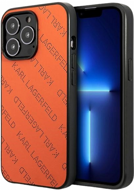 Панель CG Mobile Karl Lagerfeld Allover для Apple iPhone 13 Pro Max Orange (3666339049591) - зображення 1