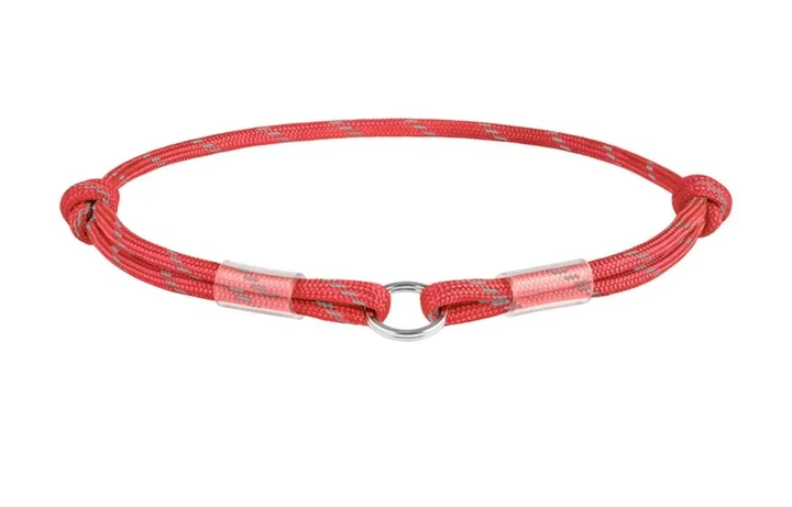 Шнурок для адресника Waudog з паракорду світловідбивний червоний М 42 - 76 см Collar - зображення 2