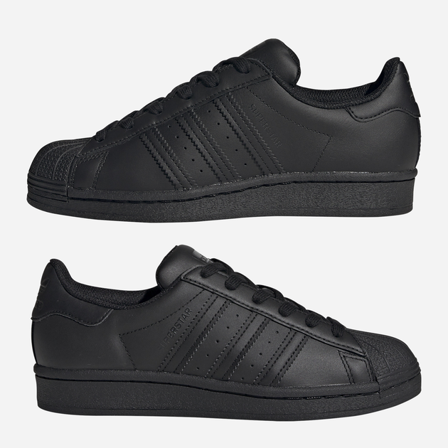 Trampki damskie do kostki adidas Originals Superstar J FU7713 37.5 (4.5UK) Czarne (4062056554926) - obraz 14