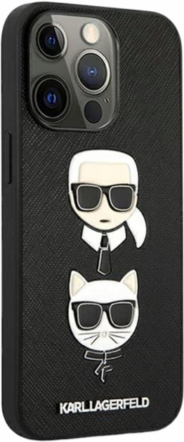 Панель CG Mobile Karl Lagerfeld Saffiano Karl&Choupette для Apple iPhone 13 Pro Max Black (3666339028688) - зображення 2