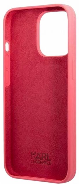 Панель CG Mobile Karl Lagerfeld Silicone Plaque для Apple iPhone 13 Pro Max Fuchsia (3666339048839) - зображення 2