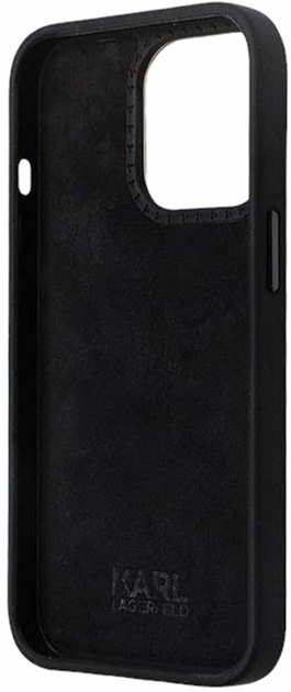 Панель CG Mobile Karl Lagerfeld Silicone C Metal Pin для Apple iPhone 13 Pro Max Black (3666339166304) - зображення 2