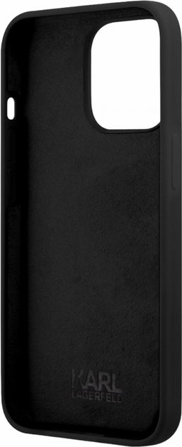 Etui CG Mobile Karl Lagerfeld Silicone Karl&Choupette do Apple iPhone 13 Pro Max Czarny (3666339027087) - obraz 2