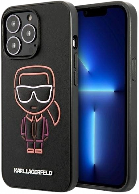 Etui CG Mobile Karl Lagerfeld Karl Iconik Outline do Apple iPhone 13 Pro Max Roznokolorowy (3666339049317) - obraz 1