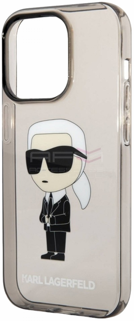 Панель CG Mobile Karl Lagerfeld Glitter Karl&Choupette для Apple iPhone 14 Pro Black (3666339087227) - зображення 2