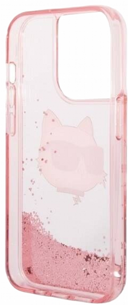 Etui CG Mobile Karl Lagerfeld Glitter Choupette Head do Apple iPhone 14 Pro Rozowy (3666339086985) - obraz 3