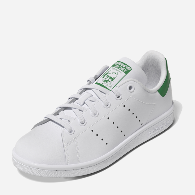 Sneakersy dziecięce dla dziewczynki adidas Originals Stan Smith J FX7519 38 (5UK) Białe z zielonym (4064037252999) - obraz 5