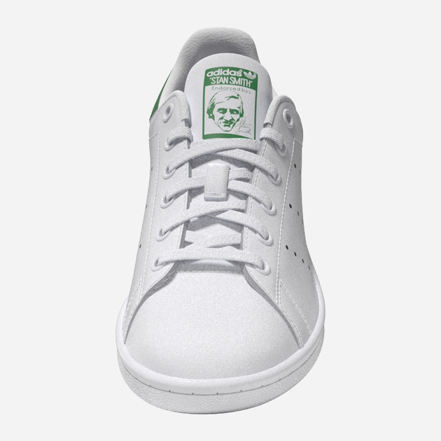 Sneakersy dziecięce dla dziewczynki adidas Originals Stan Smith J FX7519 38 (5UK) Białe z zielonym (4064037252999) - obraz 8