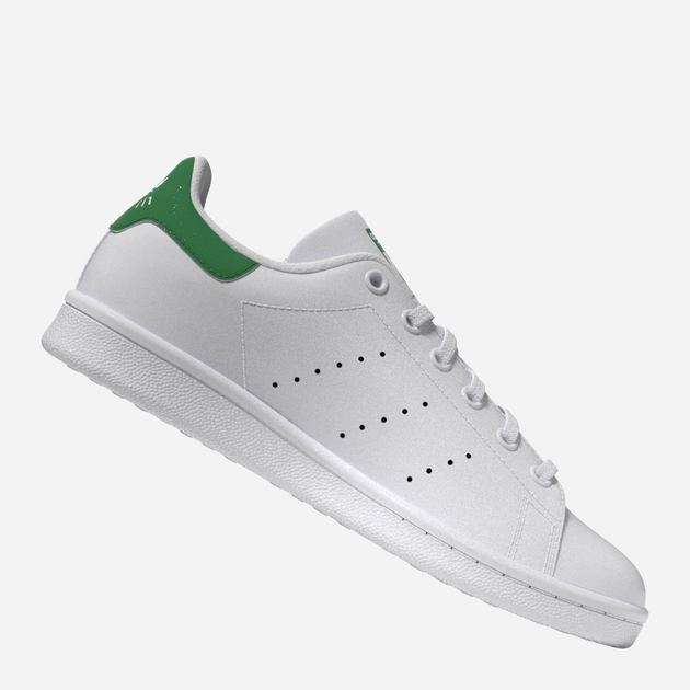 Підліткові кеди для дівчинки adidas Originals Stan Smith J FX7519 37 (4.5UK) Білі з зеленим (4064037256638) - зображення 10