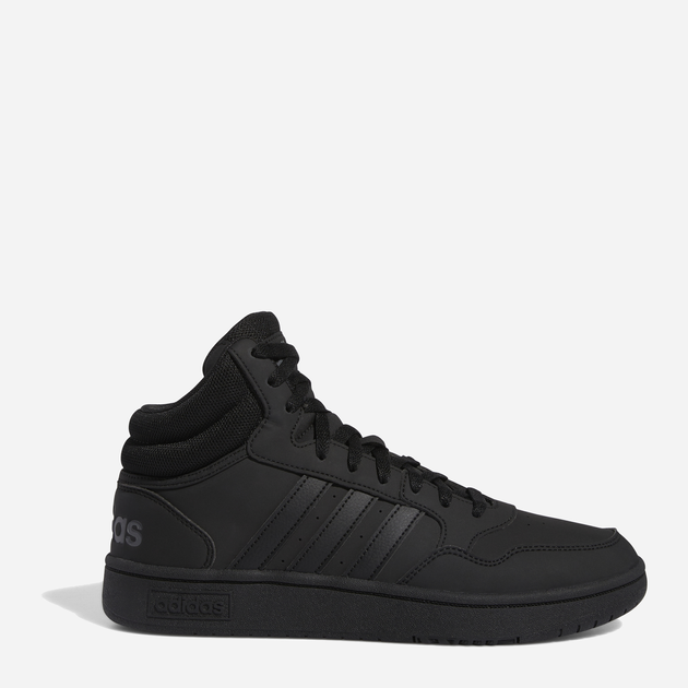 Sneakersy męskie na platformie wysokie Adidas Hoops 3.0 Mid GV6683 43.5 (UK 9) Czarne (4065425390613) - obraz 1