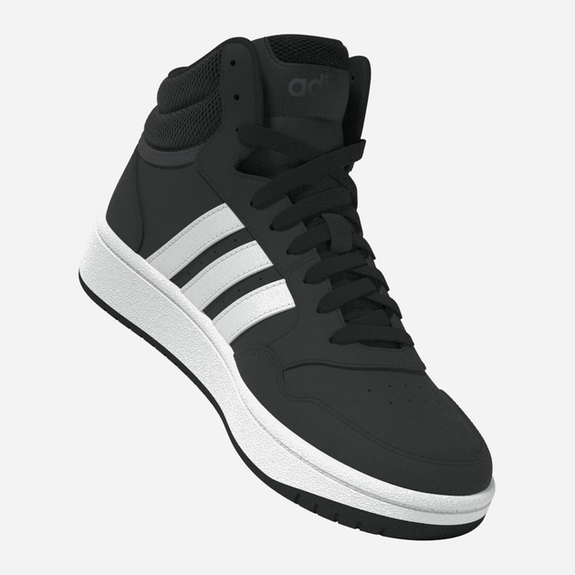 Підліткові черевики для хлопчика adidas Hoops Mid 3.0 K GW0402 39.5 (6UK) Чорні (4065418336161) - зображення 6
