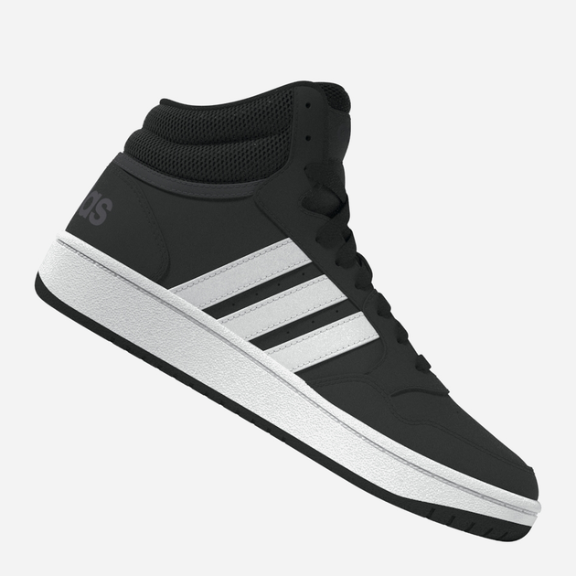 Підліткові черевики для хлопчика adidas Hoops Mid 3.0 K GW0402 39.5 (6UK) Чорні (4065418336161) - зображення 7