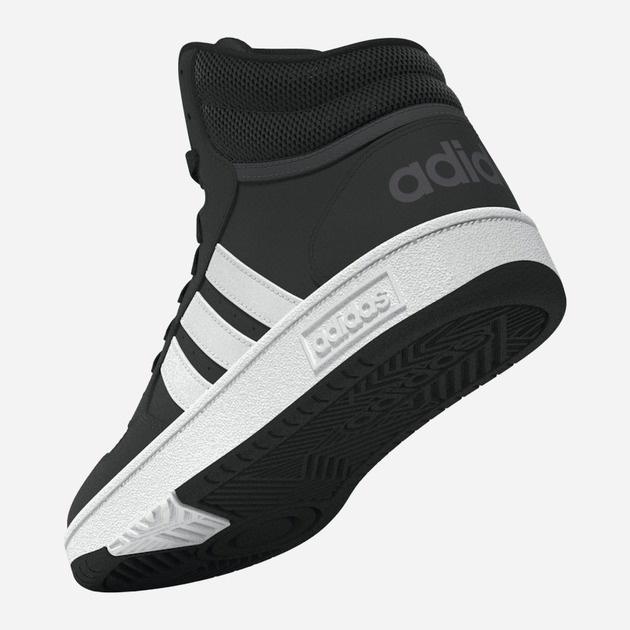 Trzewiki młodzieżowe chłopięce adidas Hoops Mid 3.0 K GW0402 37 (4.5UK) Czarne (4065418336192) - obraz 10
