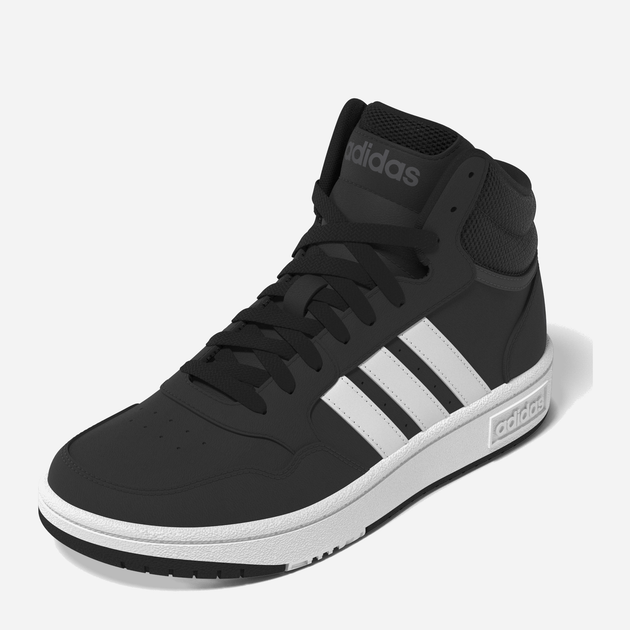 Підліткові черевики для хлопчика adidas Hoops Mid 3.0 K GW0402 39.5 (6UK) Чорні (4065418336161) - зображення 15