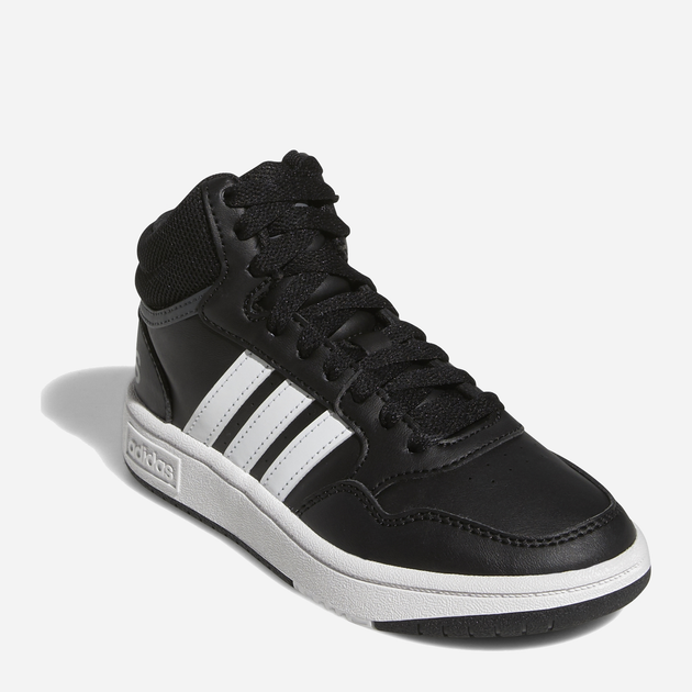 Trzewiki młodzieżowe chłopięce adidas Hoops Mid 3.0 K GW0402 37 (4.5UK) Czarne (4065418336192) - obraz 12