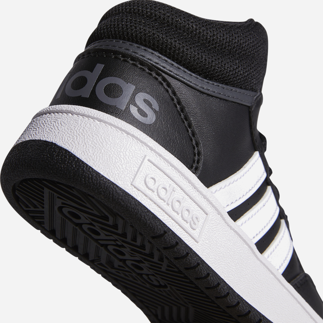 Підліткові черевики для хлопчика adidas Hoops Mid 3.0 K GW0402 39.5 (6UK) Чорні (4065418336161) - зображення 19