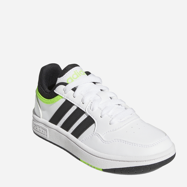 Підліткові кросівки для хлопчика Adidas Hoops 3.0 K GW0428 37 (4.5UK) Білі (4065418374712) - зображення 2