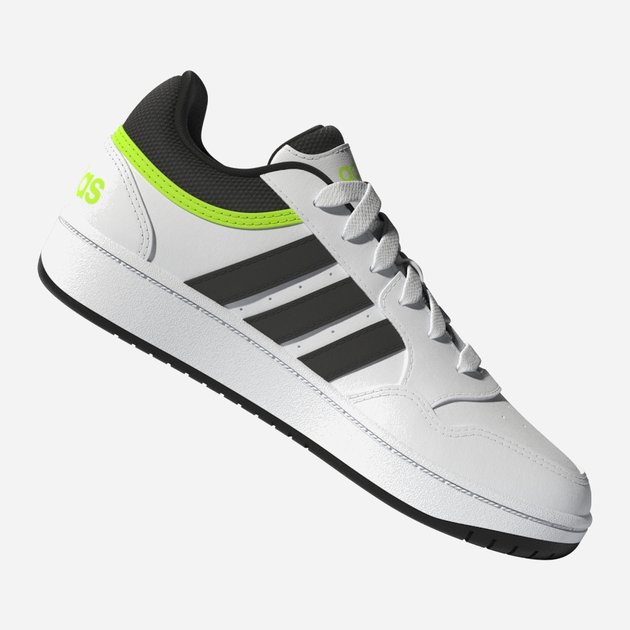 Підліткові кросівки для хлопчика adidas Originals Hoops 3.0 K GW0428 39 (6UK) Білі (4065418374651) - зображення 10