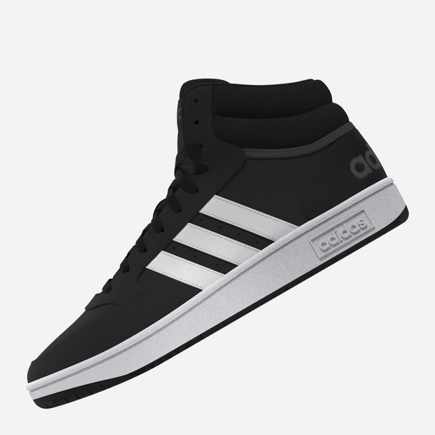 Trzewiki męskie adidas Hoops 3.0 Mid GW3020 45.5 (UK 10.5) Czarne (4065418428538) - obraz 4