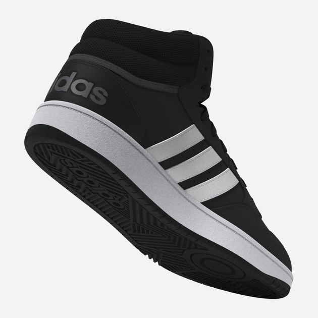 Чоловічі черевики високі adidas Hoops 3.0 Mid GW3020 46 (UK 11) Чорні (4065418432160) - зображення 9
