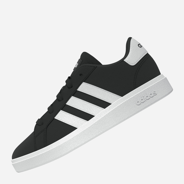 Підліткові кеди для хлопчика adidas Grand Court 2.0 K GW6503 38 (5UK) Чорні з білим (4065426177220) - зображення 3