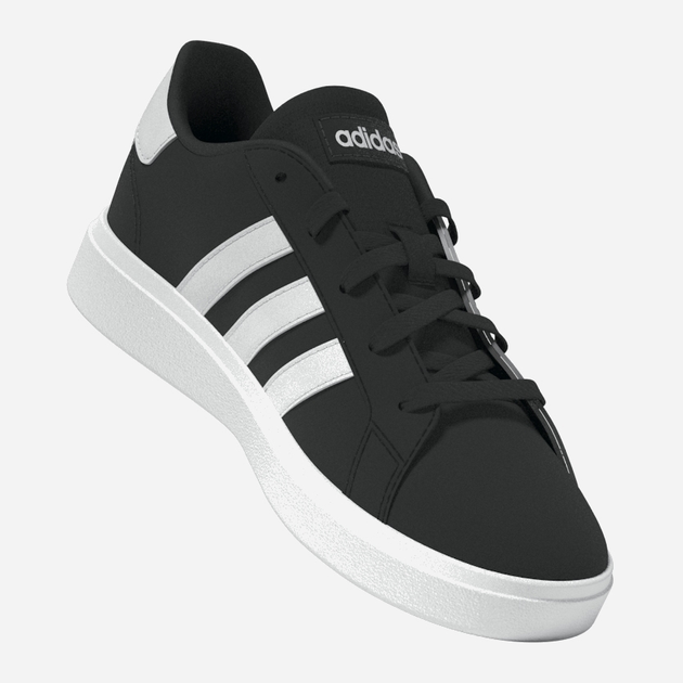 Підліткові кеди для хлопчика adidas Grand Court 2.0 K GW6503 39 (UK 6) Чорні з білим (4065426180909) - зображення 6