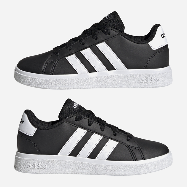 Підліткові кеди для хлопчика adidas Grand Court 2.0 K GW6503 38 (5UK) Чорні з білим (4065426177220) - зображення 15