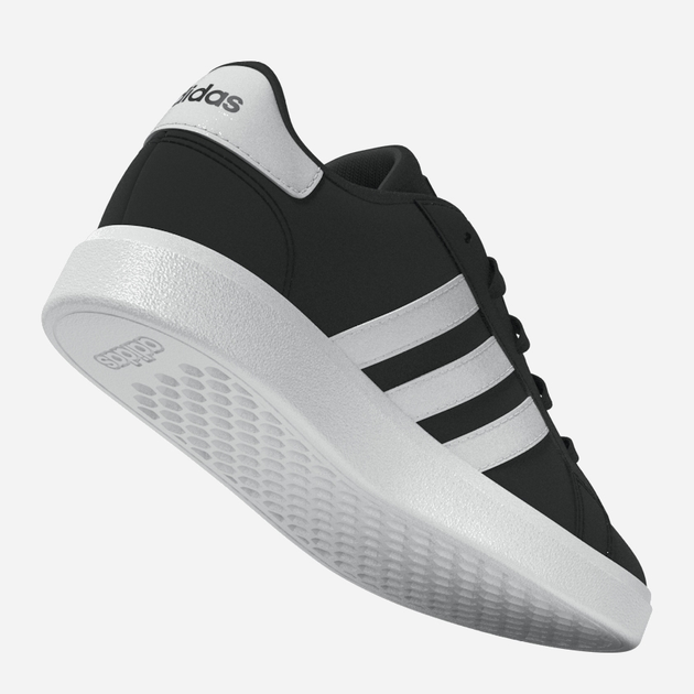 Підліткові кеди для хлопчика adidas Grand Court 2.0 K GW6503 37 (4.5UK) Чорні з білим (4065426180923) - зображення 8