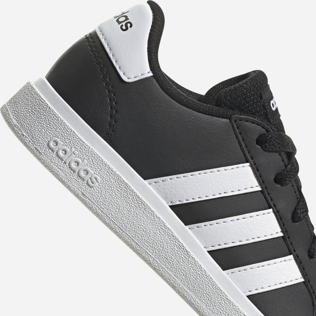 Підліткові кеди для хлопчика adidas Grand Court 2.0 K GW6503 39 (UK 6) Чорні з білим (4065426180909) - зображення 18