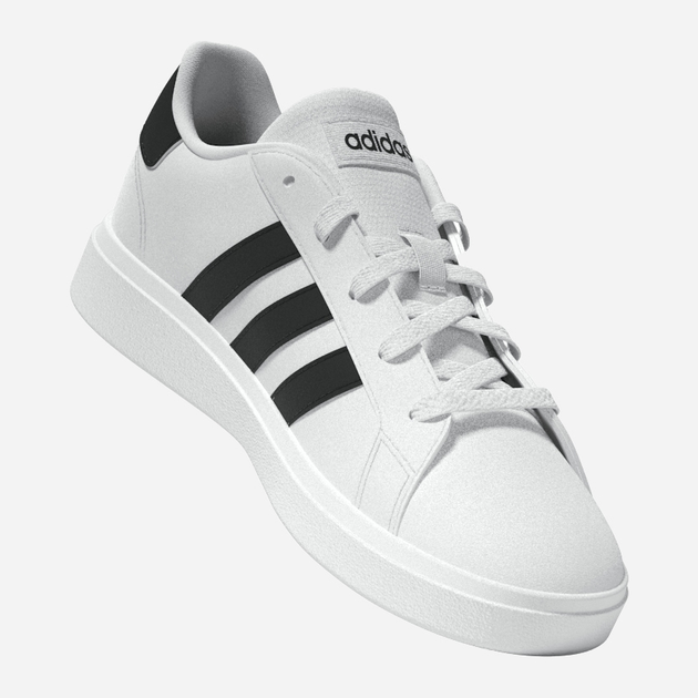 Підліткові кеди для хлопчика adidas Grand Court 2.0 K GW6511 40 (UK6.5) Білі (4065427859439) - зображення 9